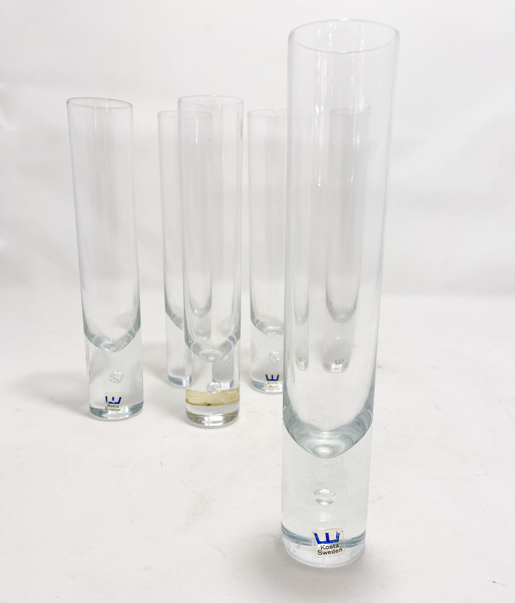 6-piece glass set Kosta Boda 