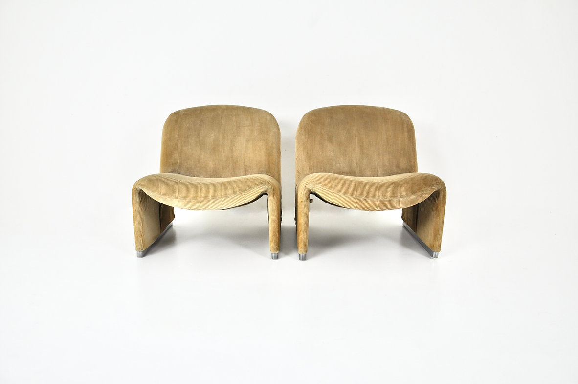 Alky Chairs by Giancarlo Piretti for Anonima Castelli, 1970s, set of 2