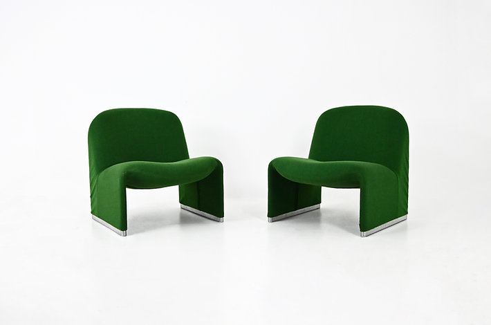 Alky Chairs by Giancarlo Piretti for Anonima Castelli, 1970s, set of 2