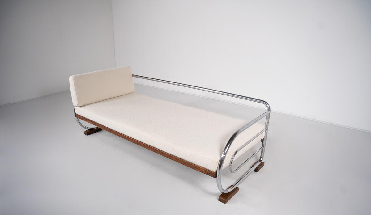 Art Deco Tubular Steel Daybed from Hynek Gottwald, 1930s