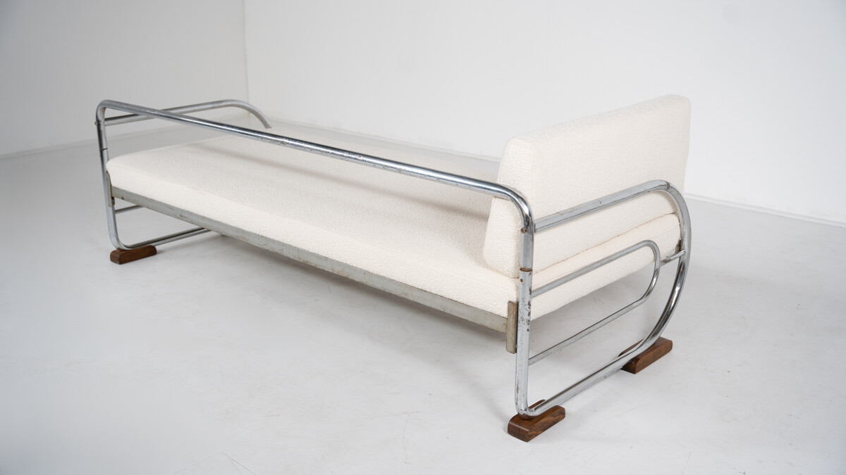 Art Deco Tubular Steel Daybed from Hynek Gottwald, 1930s