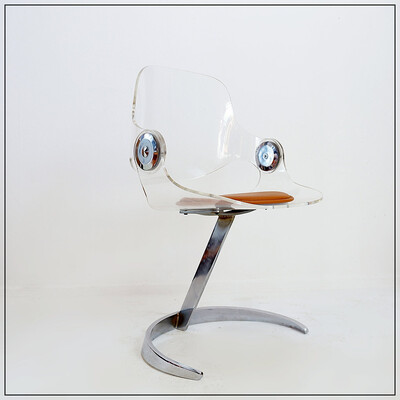 Boris Tabacoff  chair for MMM, 1970's - no original pad