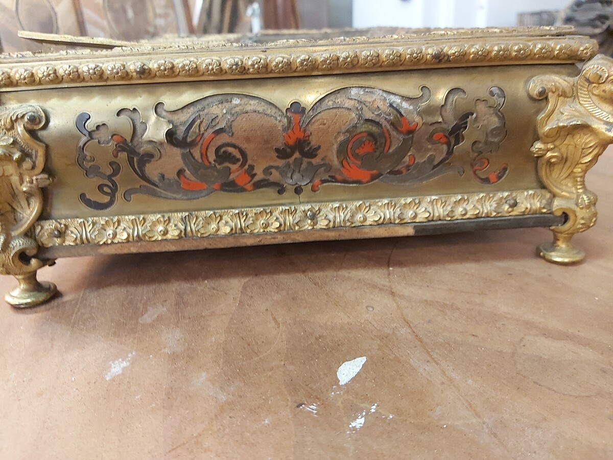 Boulle marquetry inkwell  17th century