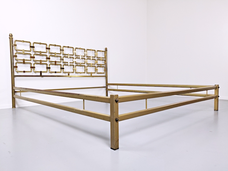 Brass Bed by Luciano Frigerio, 1970's