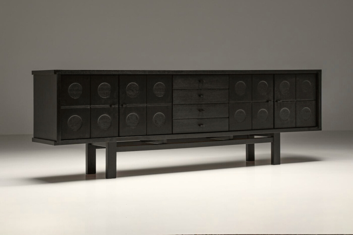 Brutalsit sideboard - De Coene, Belgium,1970's