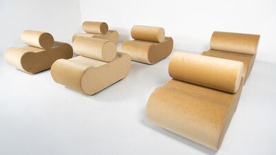 Cor Corbi Modular Seating System by Klaus Uredat  - 6 Elements