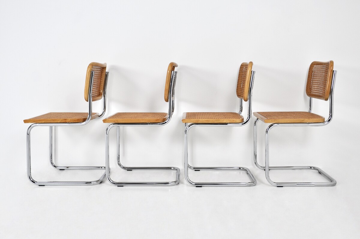 Dining Chairs Style B32 By Marcel Breuer, set of 4