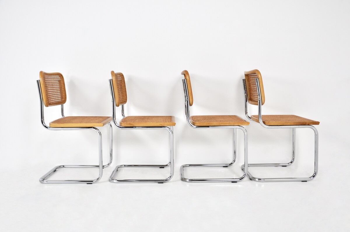 Dining Chairs Style B32 By Marcel Breuer, set of 4