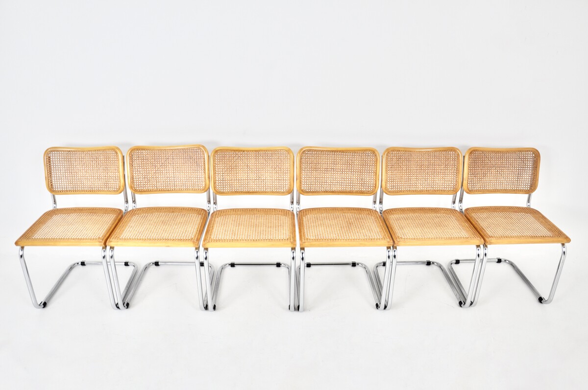 Dining Chairs Style B32 By Marcel Breuer, set of 6