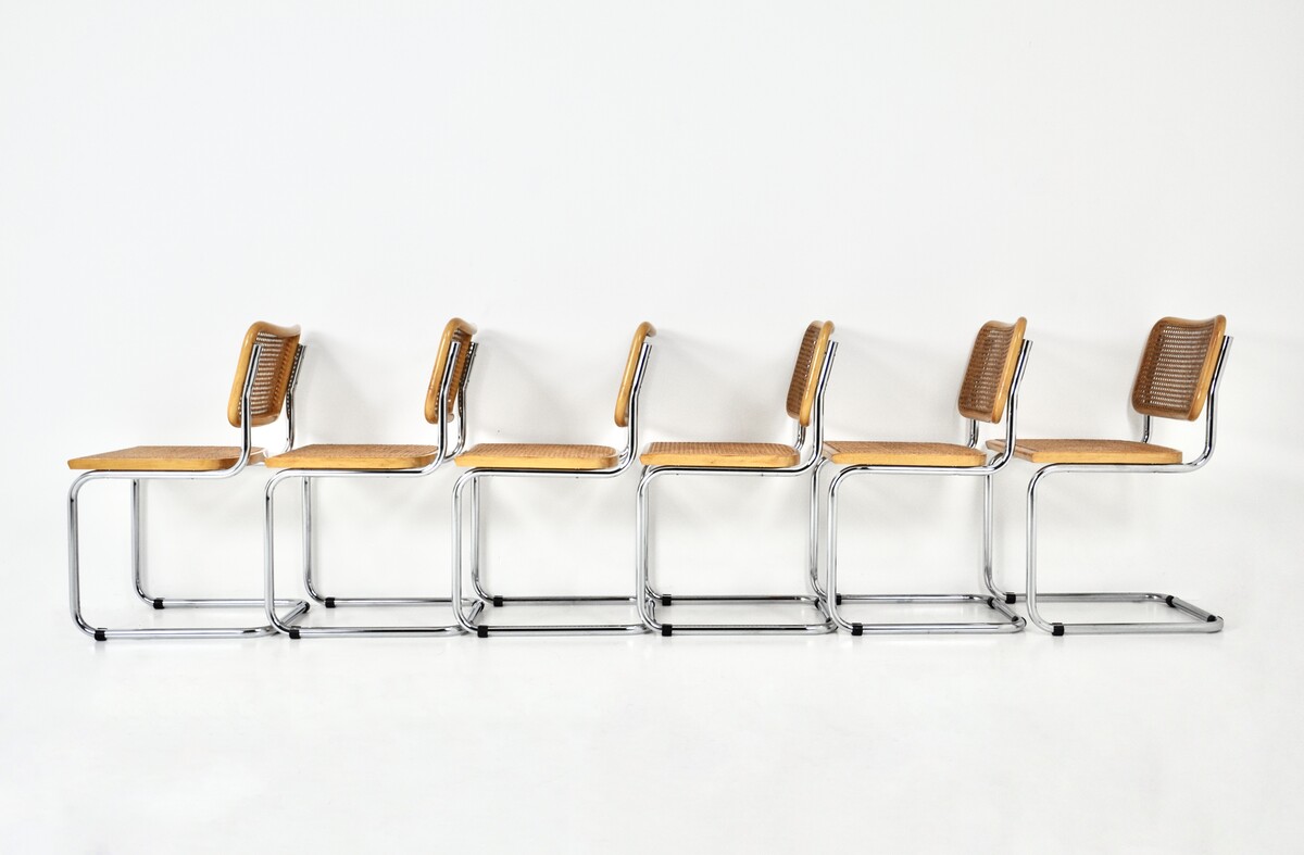 Dining Chairs Style B32 By Marcel Breuer, set of 6