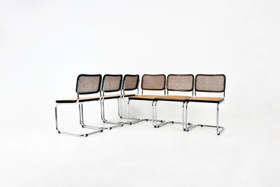 Dining Chairs Style B32 By Marcel Breuer, set of 6