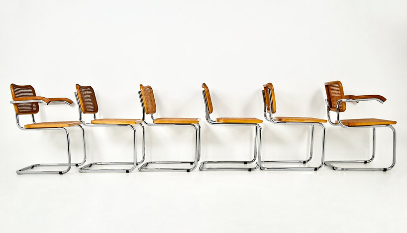 Dining Chairs style B32 By Marcel Breuer, set of 6