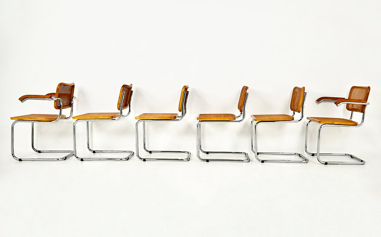 Dining Chairs style B32 By Marcel Breuer, set of 6