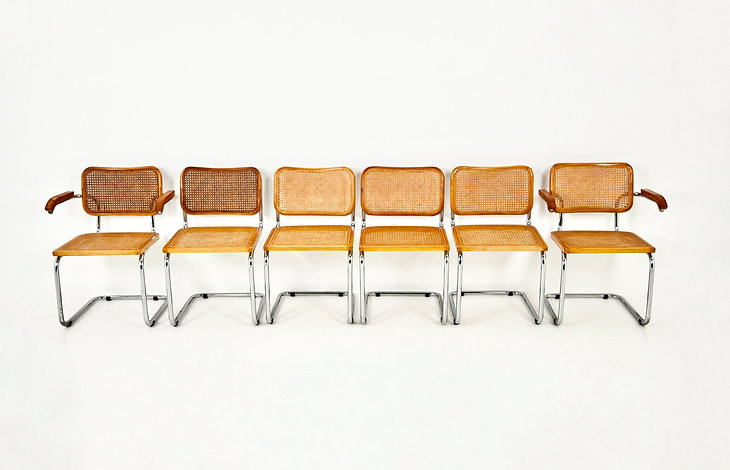 Dining Chairs style B32 By Marcel Breuer, set of 6