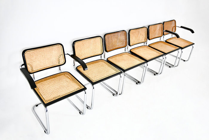 Dining Chairs style B32 By Marcel Breuer, set of 6