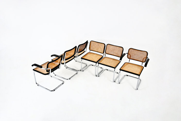 Dining Chairs style B32 By Marcel Breuer, set of 6