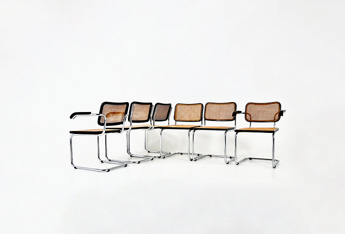 Dining Chairs style B32 By Marcel Breuer, set of 6