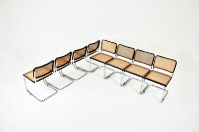 Dining Chairs Style B32 By Marcel Breuer, set of 8