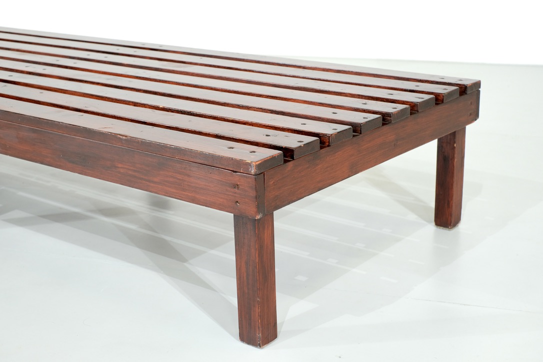 French bench in pine - 1960s