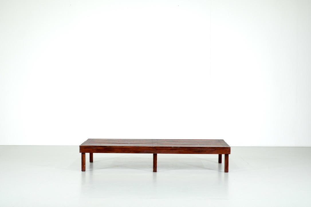 French bench in pine - 1960s