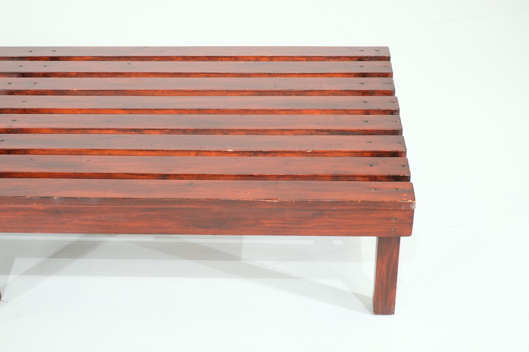 French bench in pine - 1960s