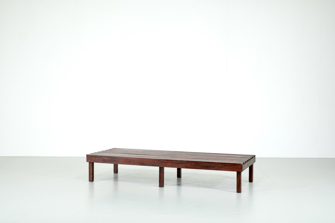 French bench in pine - 1960s