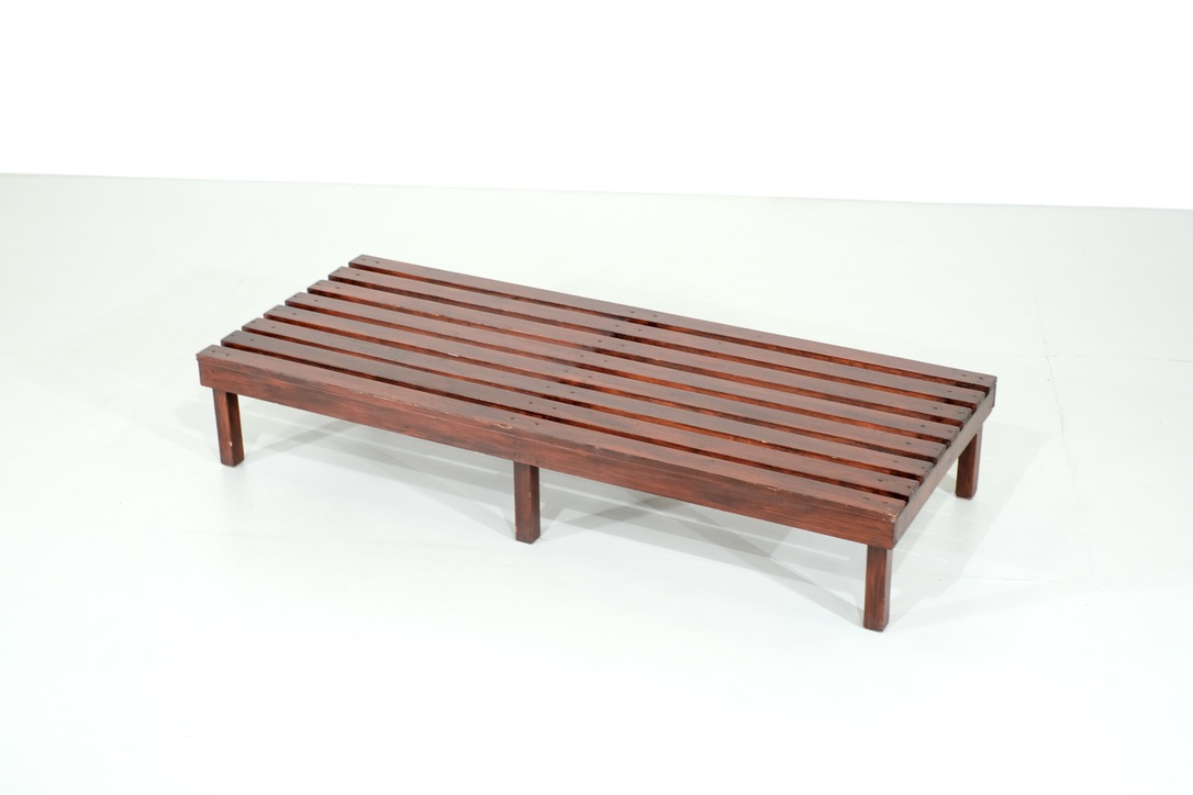 French bench in pine - 1960s