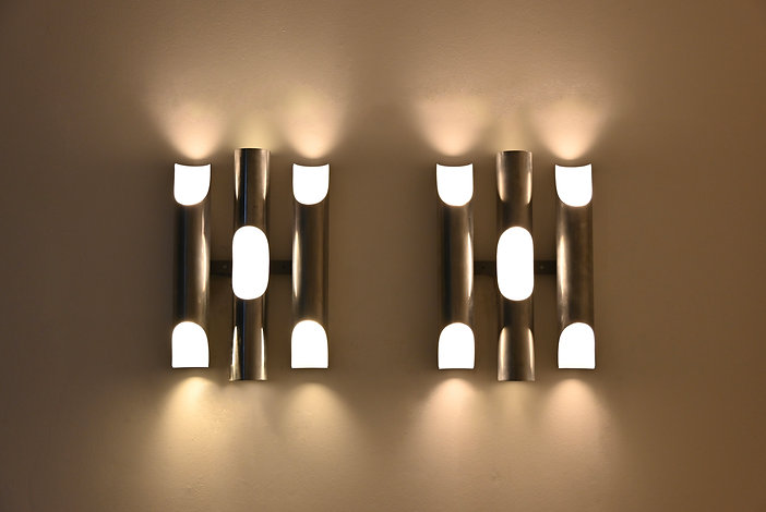 Fuga Wall Lamps by Maija Liisa Komulainen for Raak, 1970s, Set of 2