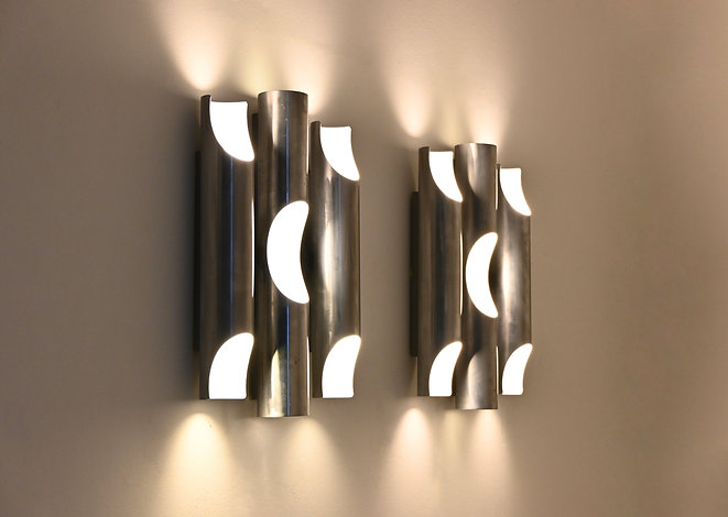 Fuga Wall Lamps by Maija Liisa Komulainen for Raak, 1970s, Set of 2