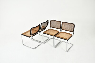 Gavina Dining chairs by Marcel Breuer 1980s Set of 4