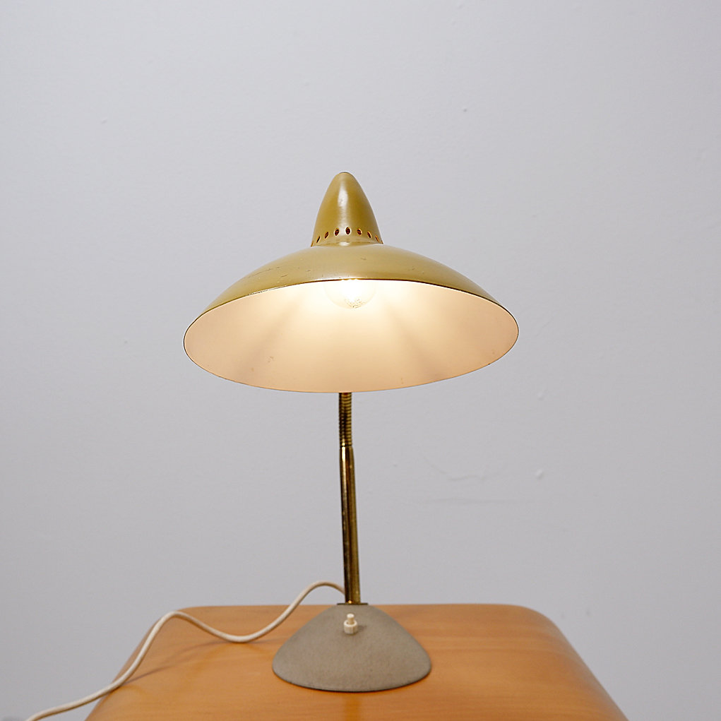 German yellow table lamp 1950's