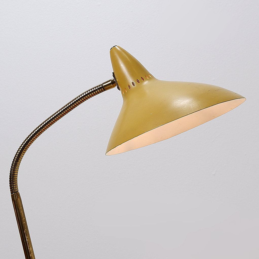 German yellow table lamp 1950's