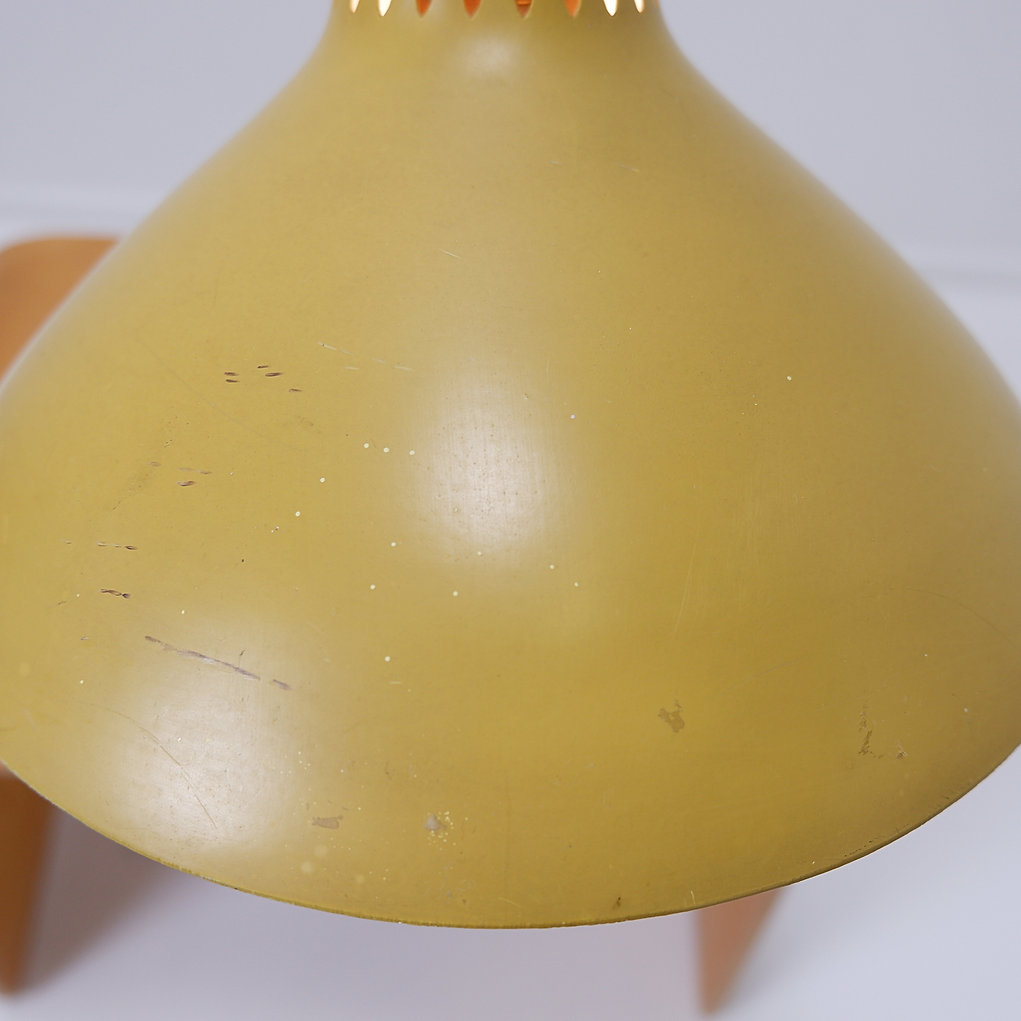 German yellow table lamp 1950's