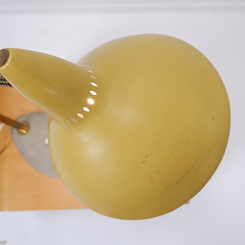 German yellow table lamp 1950's