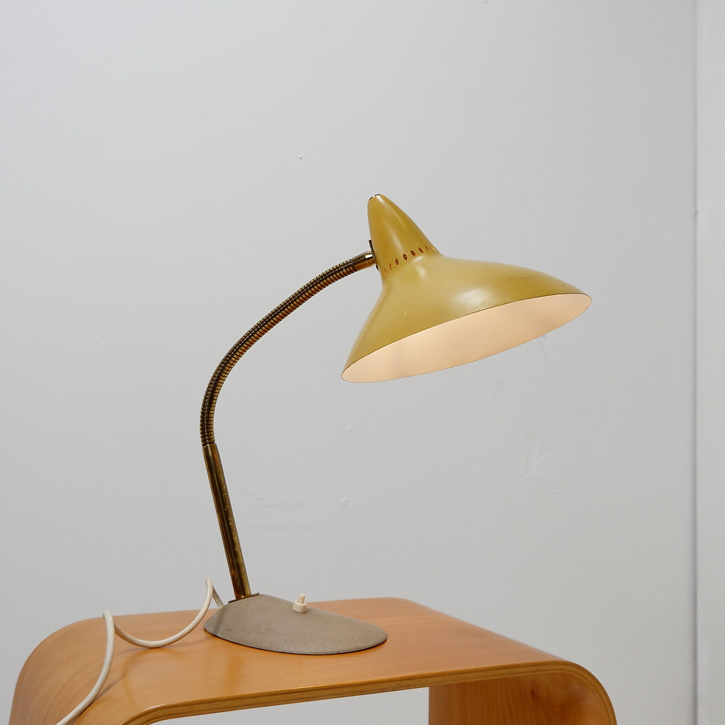 German yellow table lamp 1950's