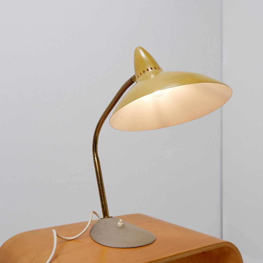 German yellow table lamp 1950's