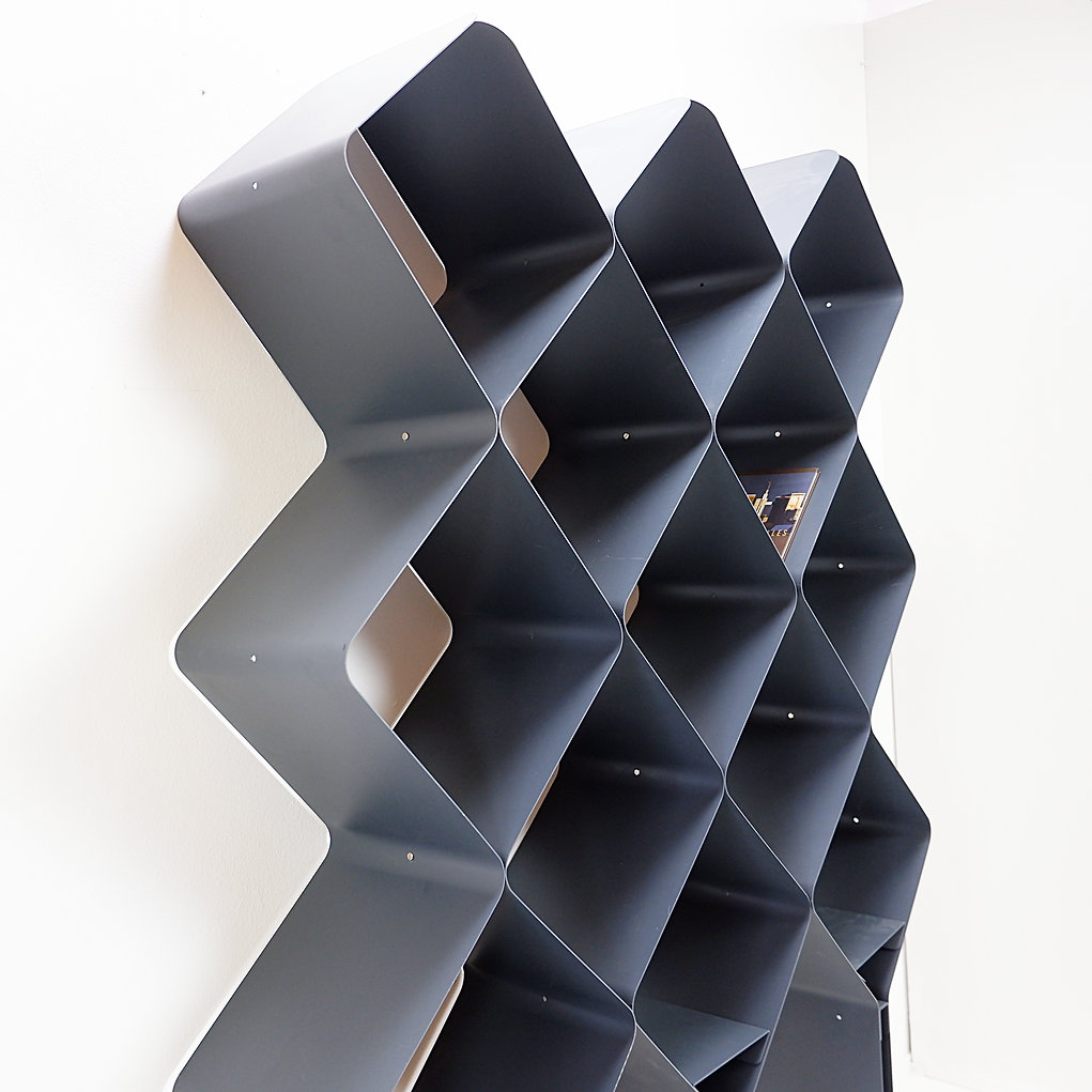 Honeycomb metal Albury wall shelf 