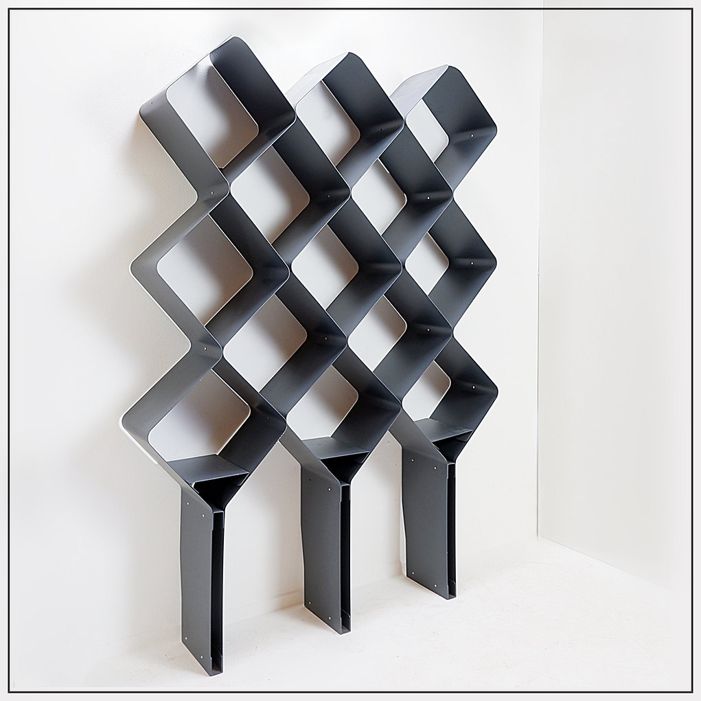 Honeycomb metal Albury wall shelf 