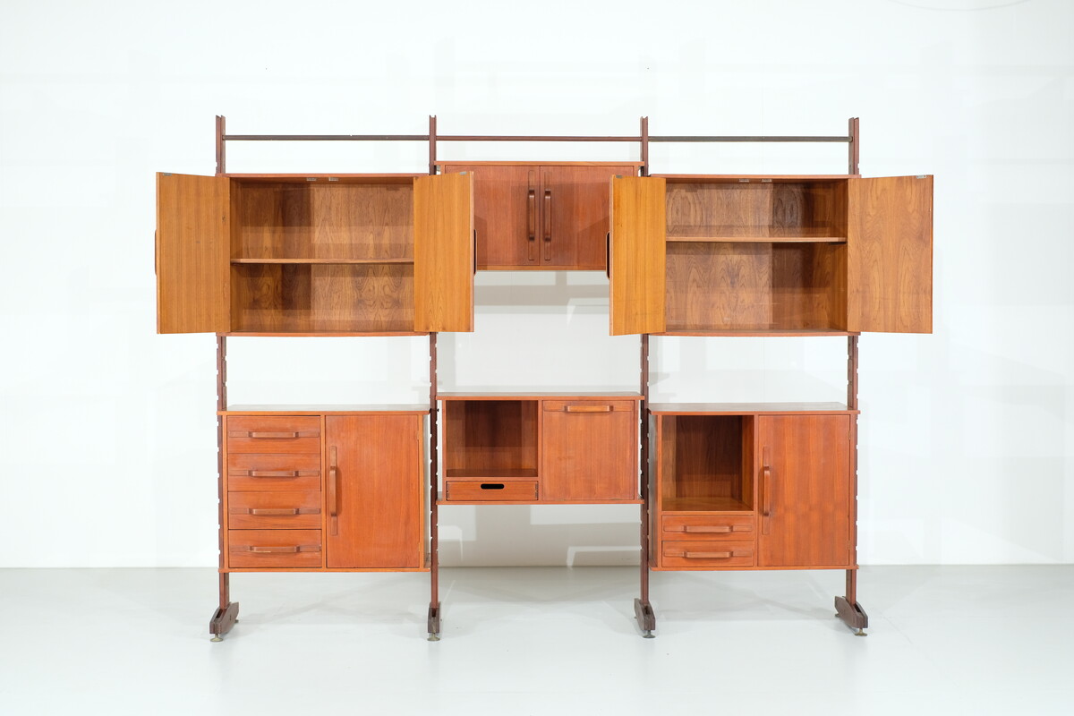 Italian Wall unit in teak - 1960s