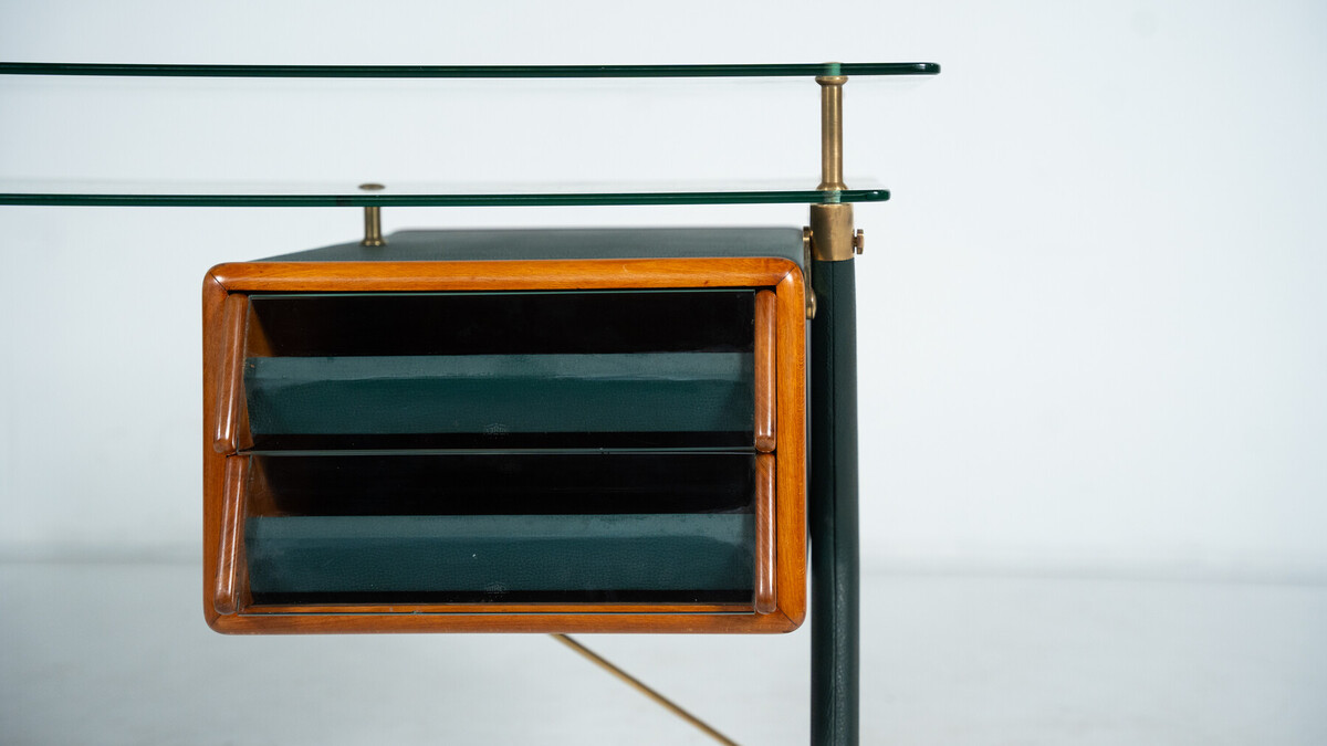 Large Desk By Silvio Berrone from the Bialetti building, Omegna, Italy 1955