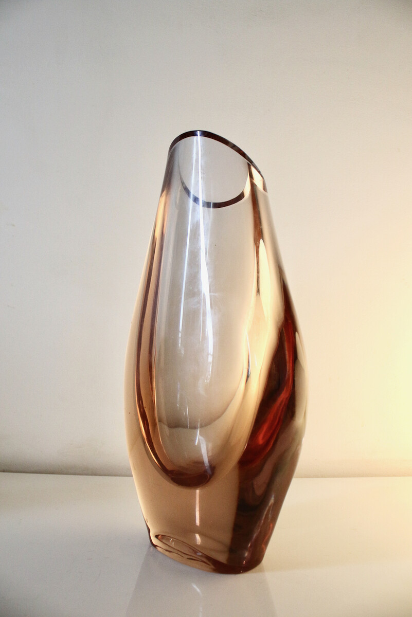 Large Sevres crystal vase, 1970’s 