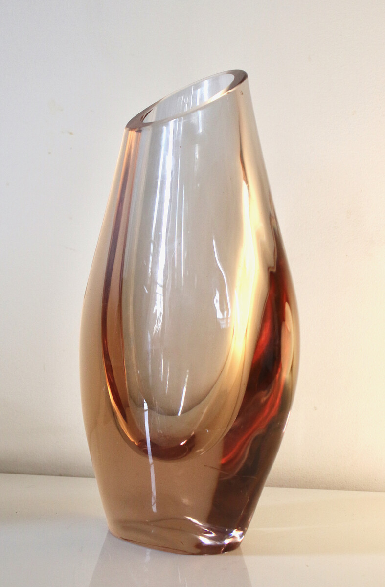 Large Sevres crystal vase, 1970’s 