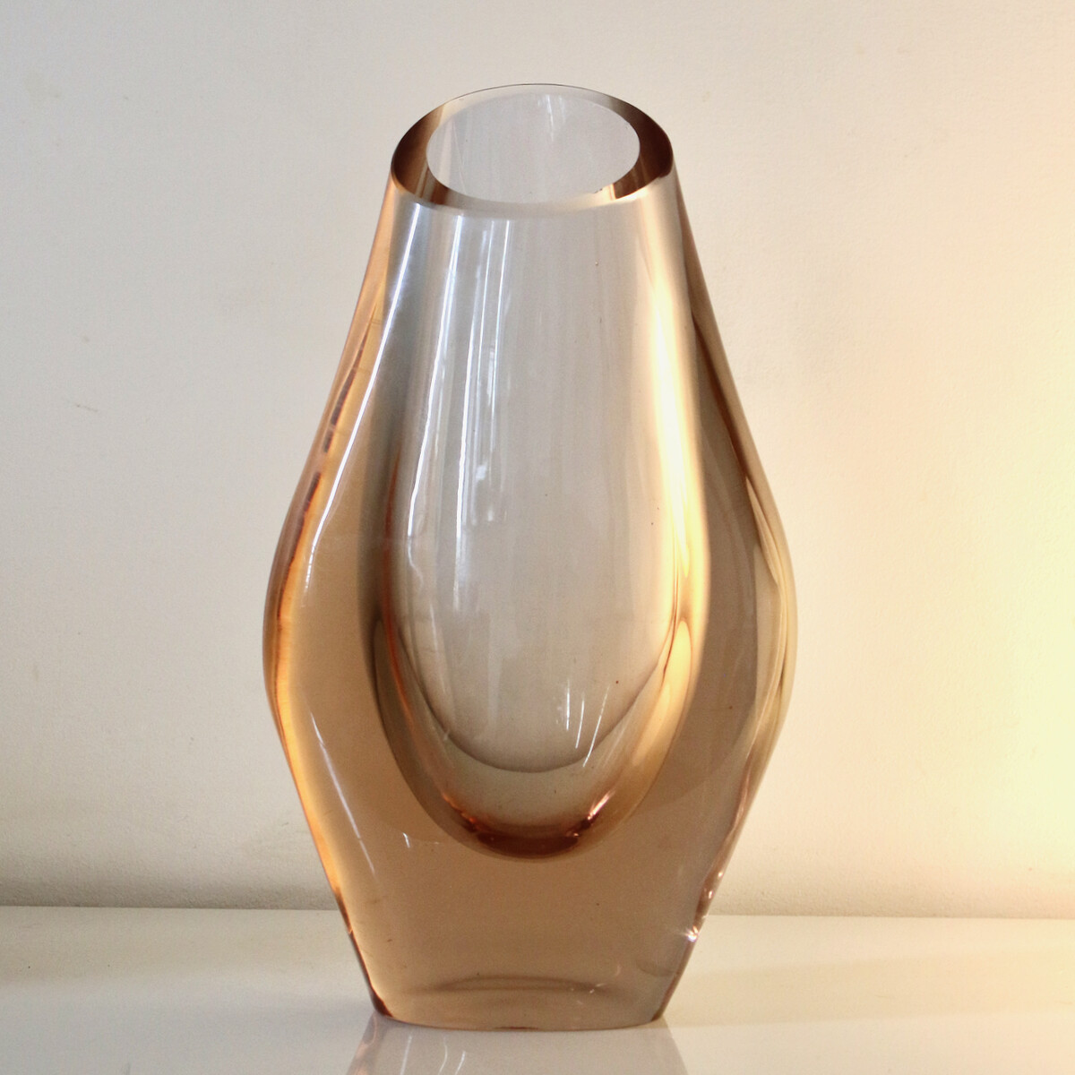 Large Sevres crystal vase, 1970’s 