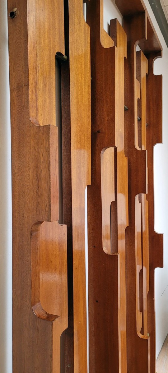 Large Solid Mahogany Claustra, 1960s