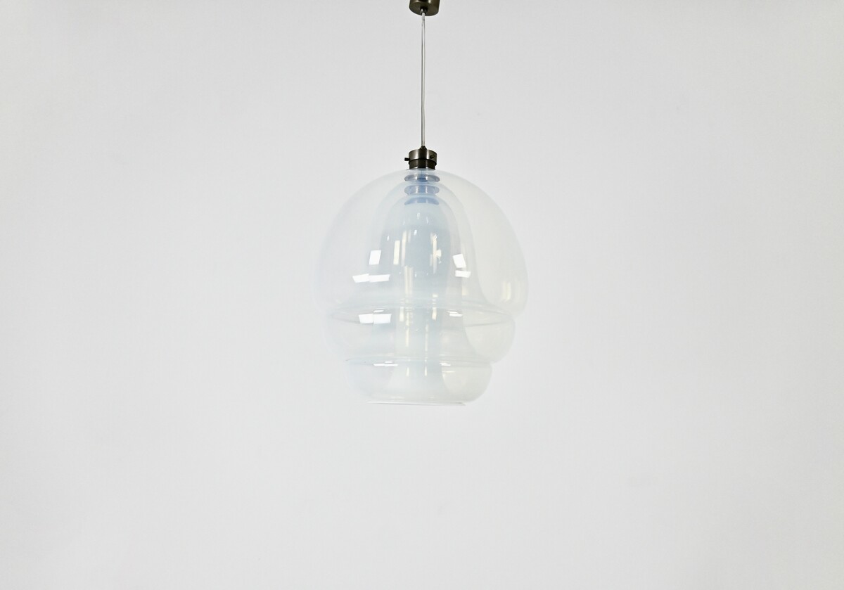 LS 134 medusa glass Hanging lamp by Carlo Nason for Mazzega, 1960S