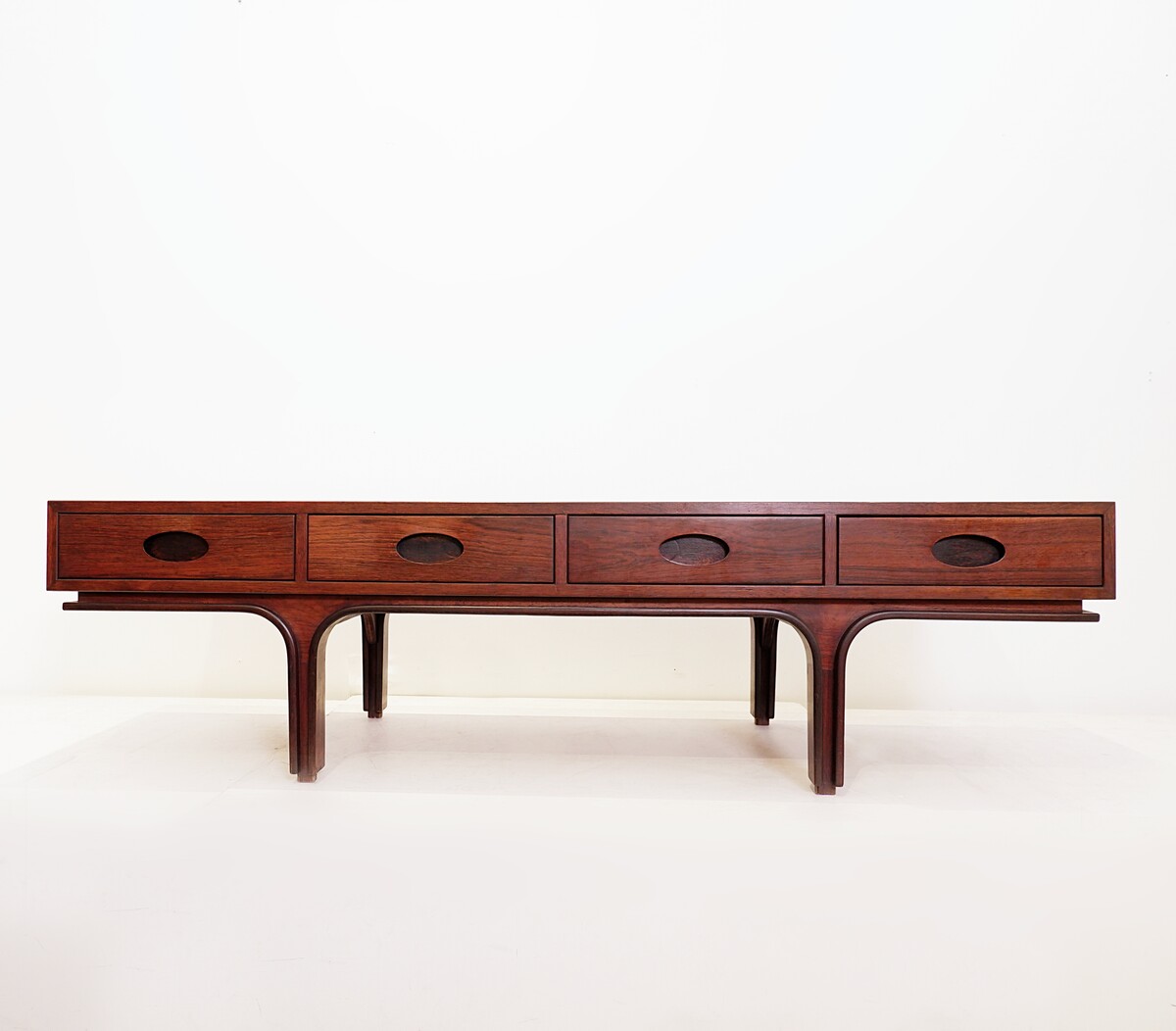 Mid-Century Italian Wooden Coffee Table by Gianfranco Frattini for Bernini, 1960s