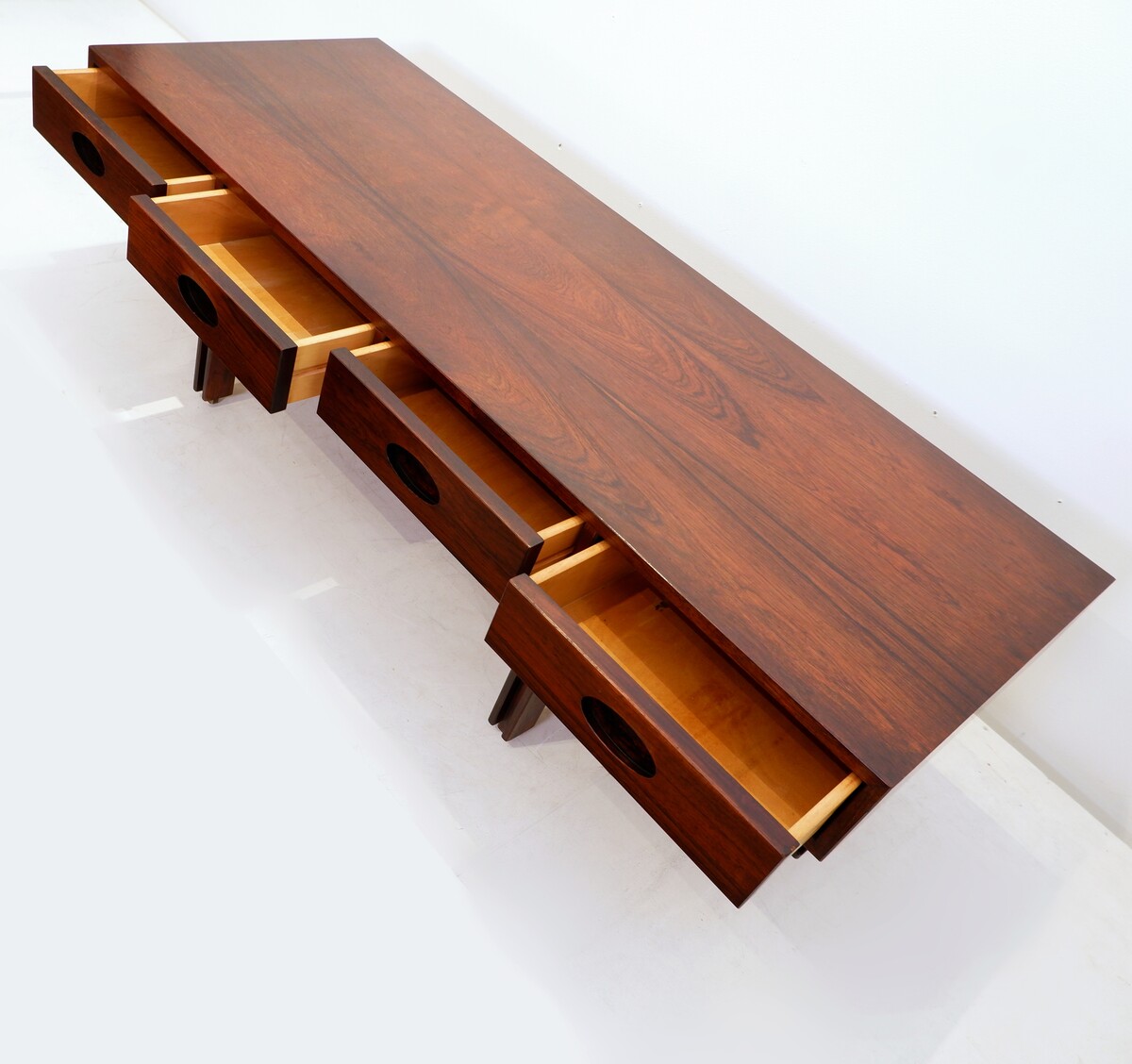 Mid-Century Italian Wooden Coffee Table by Gianfranco Frattini for Bernini, 1960s