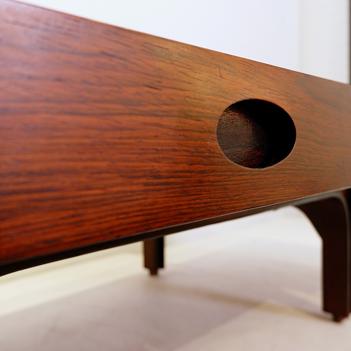 Mid-Century Italian Wooden Coffee Table by Gianfranco Frattini for Bernini, 1960s