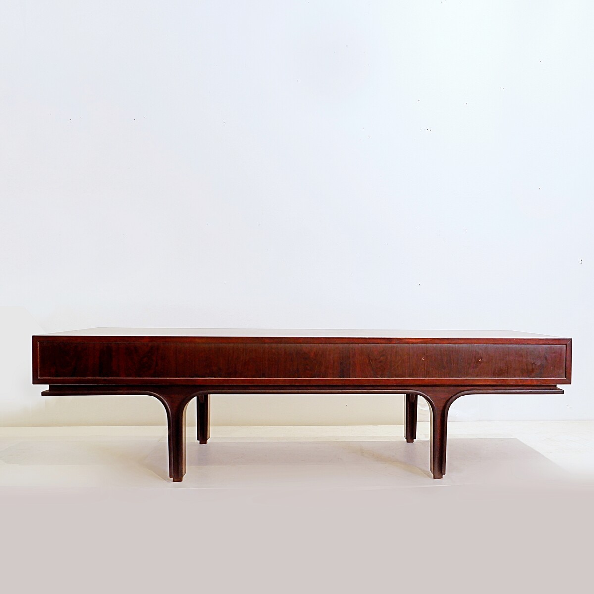 Mid-Century Italian Wooden Coffee Table by Gianfranco Frattini for Bernini, 1960s