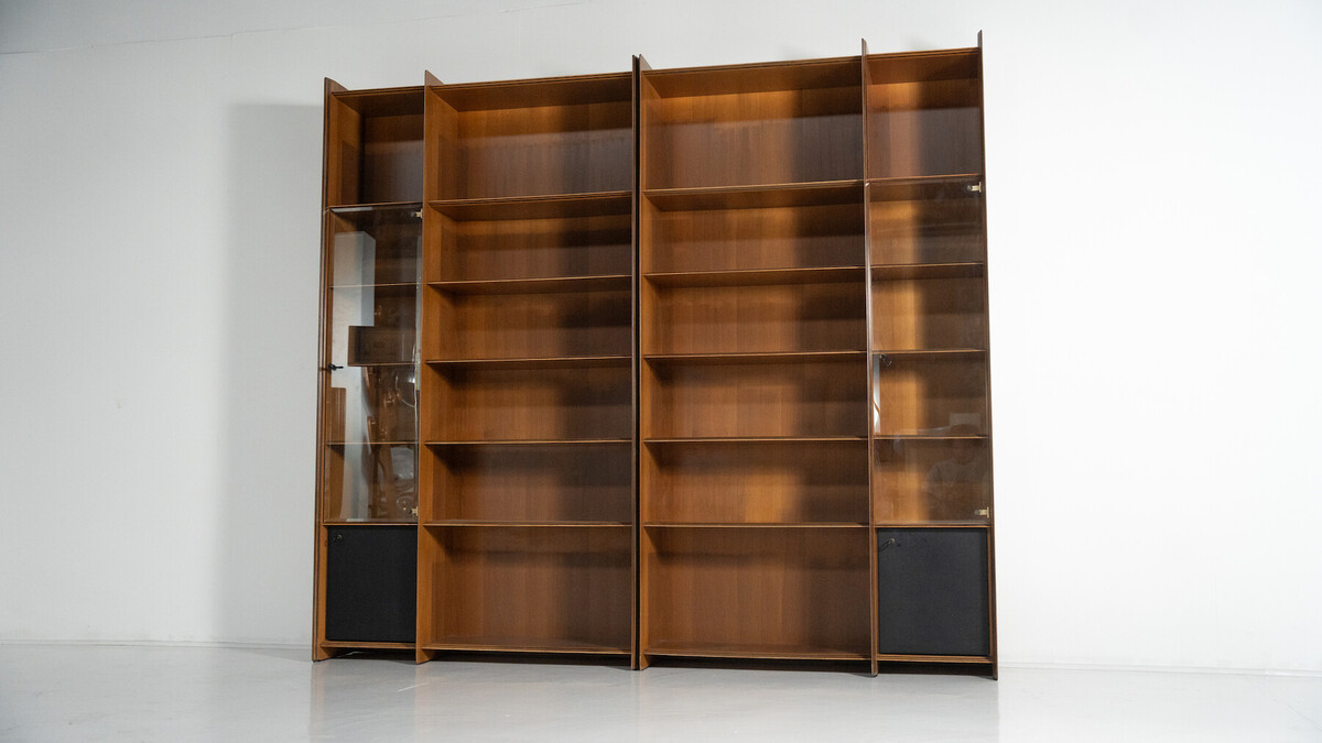 Mid-Century Modern Artona Bookcase by Afra and Tobia Scarpa, Maxalto,1960s ( In two parts)